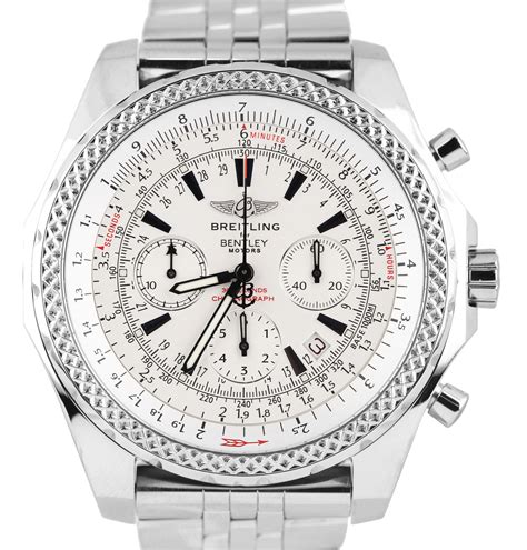 breitling bentley chronograph white|Breitling Bentley Chronograph Automatic White Di..